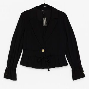 🖤 Express Super Soft Drawstring Utility Jacket | L | NWT 🖤